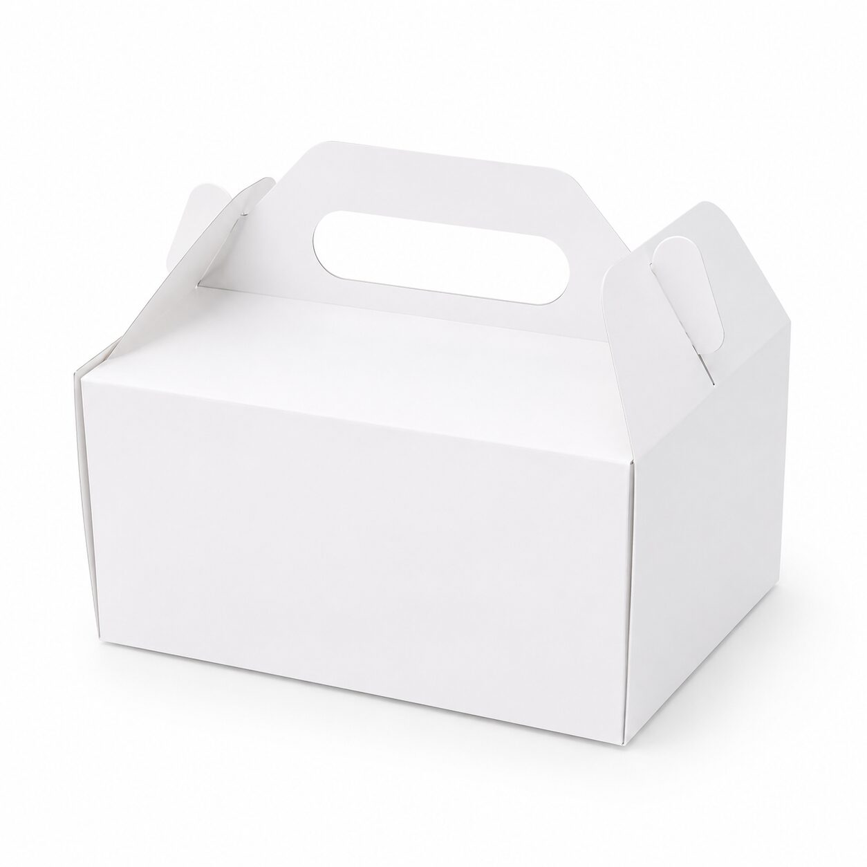 file_00000000ee34722fa56116b9226a0fa6 Kartonska kutija za tortu sa ručkom 20x20x10 cm – bela - Slika 1
